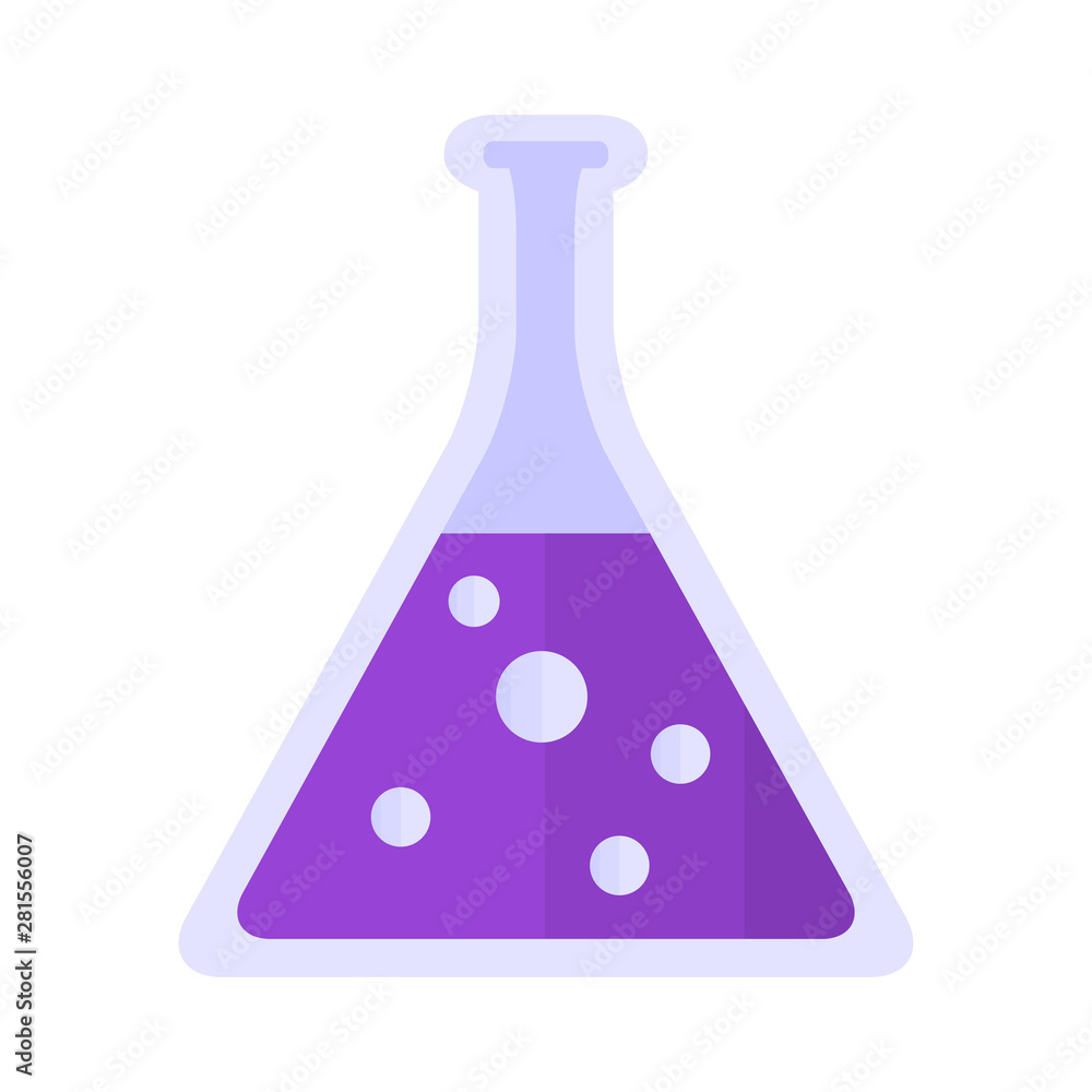 test glass tube in flat style - glass tube icon isolated on white test glass tube in flat style - glass tube icon isolated on white