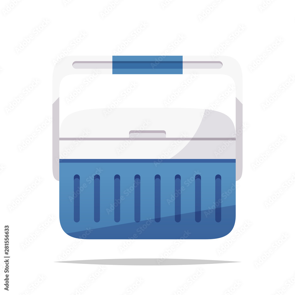 Cooler box vector isolated illustration Cooler box vector isolated illustration