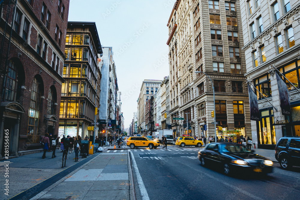 A busy street in SoHo