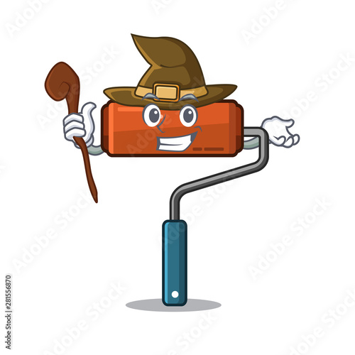 Witch paint roller in the character bucket