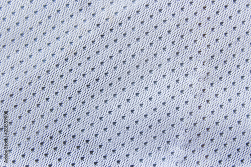 White sports jersey fabric texture background