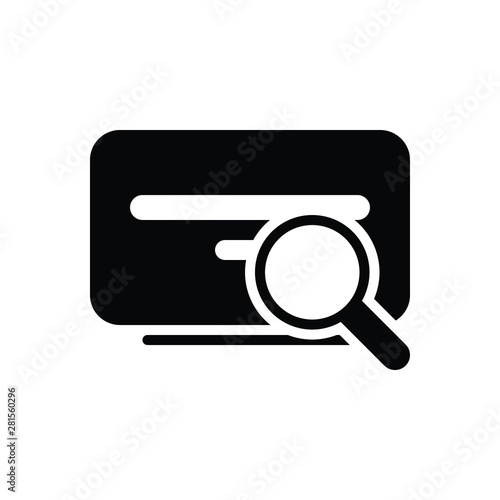 Black solid icon for search 