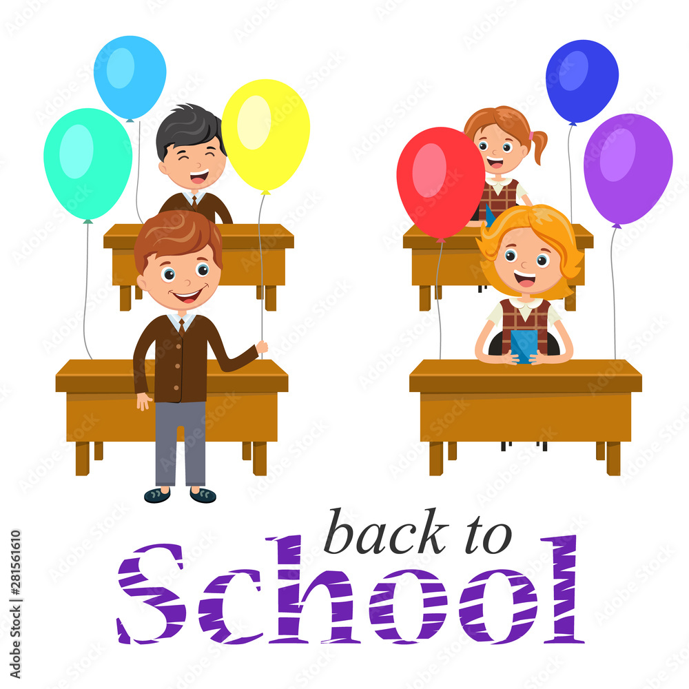 Welcome Back To School Poster Stock Illustration - Download Image