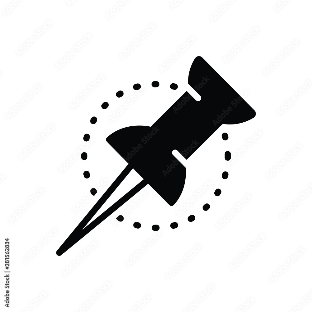 Black solid icon for location pin Black solid icon for location pin