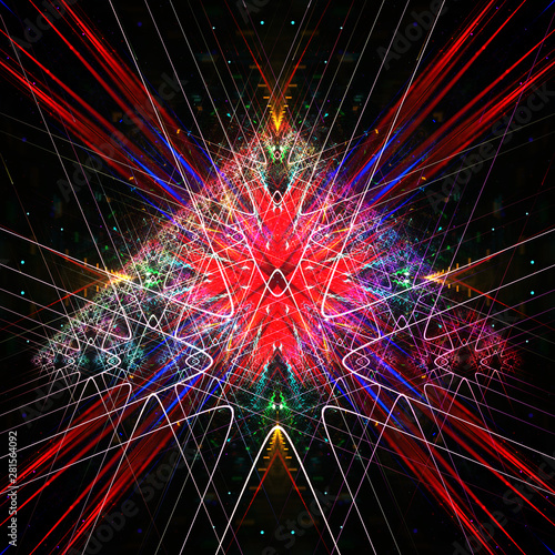 Abstract triangle and tribal background