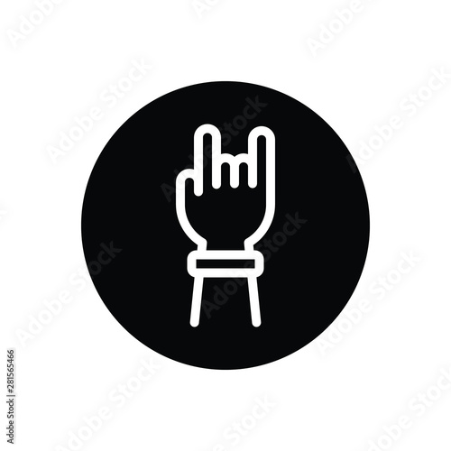 Black solid icon for rockon swag 