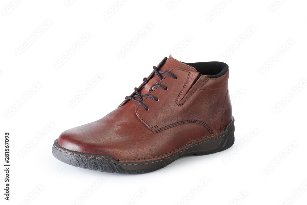 Male shoes ankle boots isolated on white background Male shoes ankle boots isolated on white background