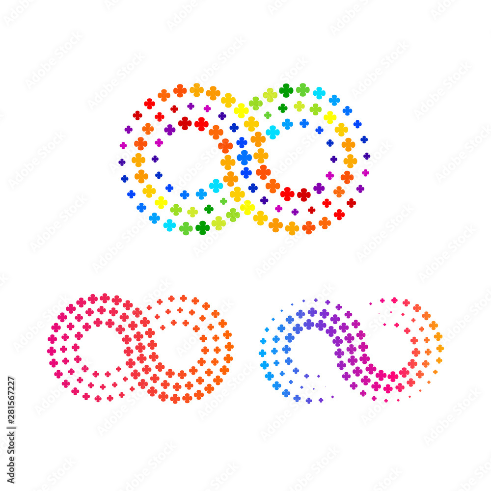 Infinity Colorful logo with Line Dots Flower shape, Looped symbol ,Beauty and Fashion logo. Cosmetics business, natural, spa salons. yoga, medicine companies and clinics concept for your Company Infinity Colorful logo with Line Dots Flower shape, Looped symbol ,Beauty and Fashion logo. Cosmetics business, natural, spa salons. yoga, medicine companies and clinics concept for your Company