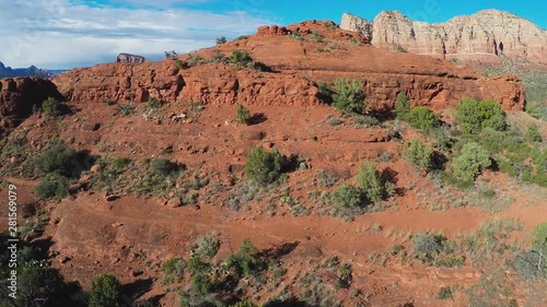 Flying Over Red Rock Ridge To Wide Sedona Arizona View photo