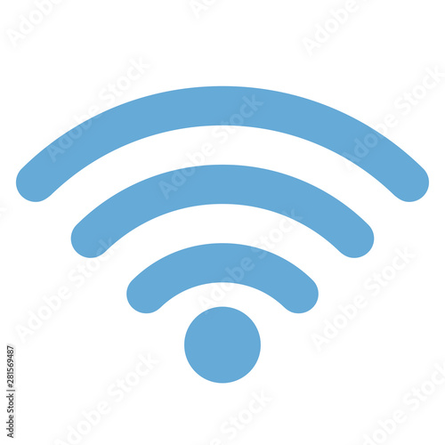 Wifi icon for radio waves, web and mobile.