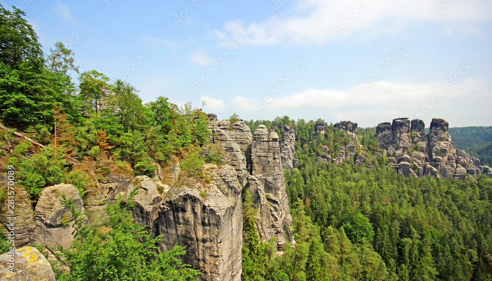 Fototapeta premium Bastei - Saxon Switzerland National Park, Germany