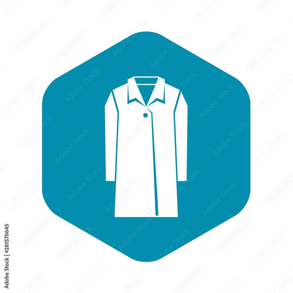 Coat icon. Simple illustration of coat vector icon for web Coat icon. Simple illustration of coat vector icon for web