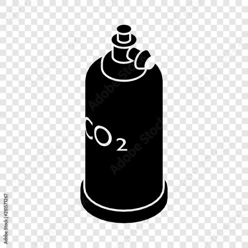Welding cylinder co2 icon. Simple illustration of welding cylinder co2 vector icon for web