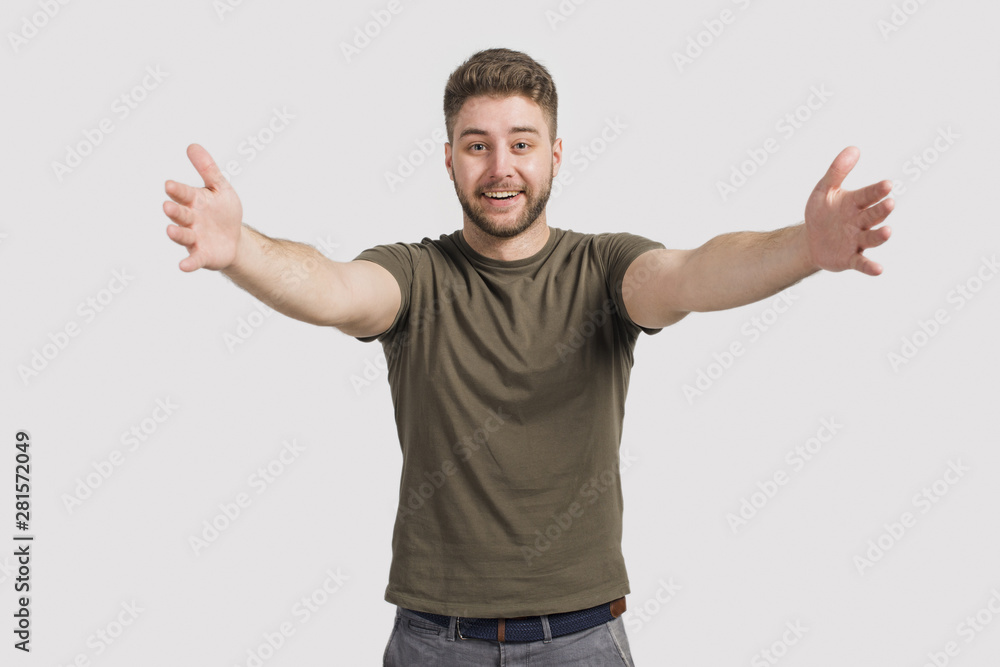Fototapeta premium Boy offering a hug