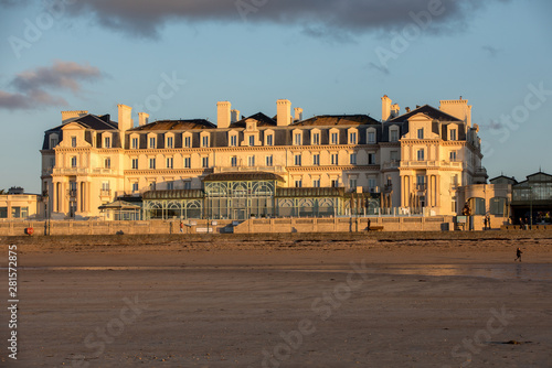 The Thermes Marins Spa is in a stunning location on the beachfront and overlooks a fine sandy beach in St Malo. France