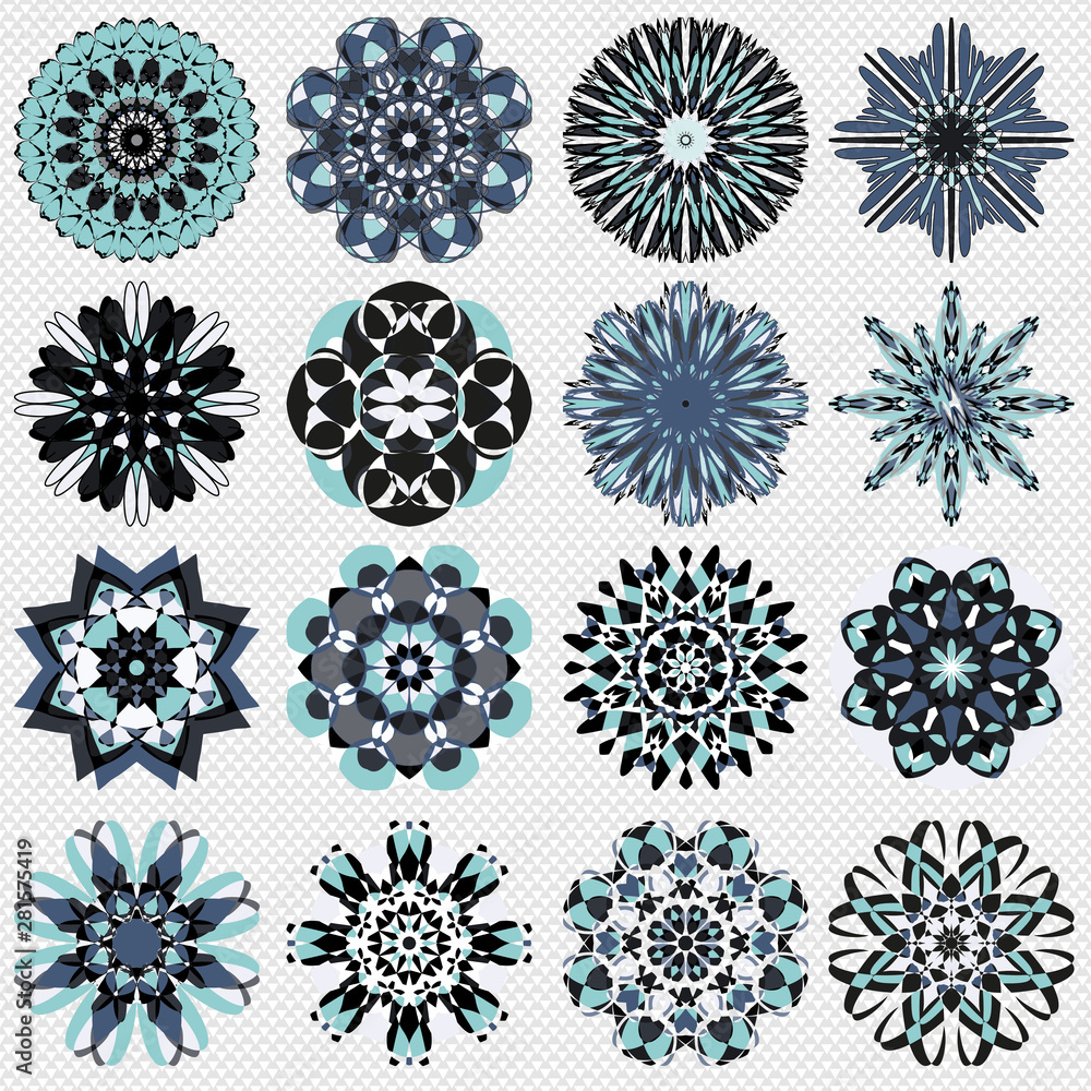 mandala symbol illustration collection