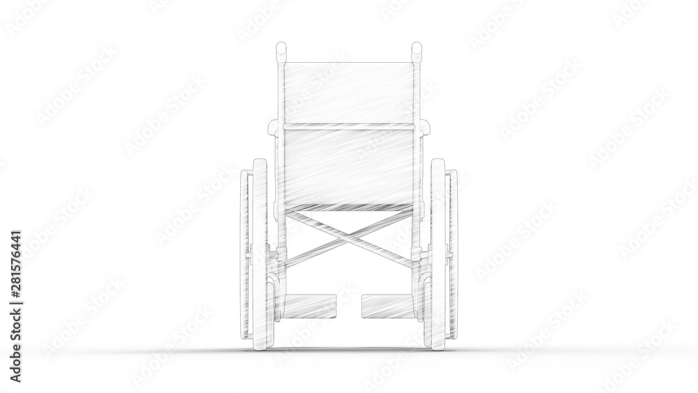 3d rendering of a computer generated model of a wheelchair 3d rendering of a computer generated model of a wheelchair