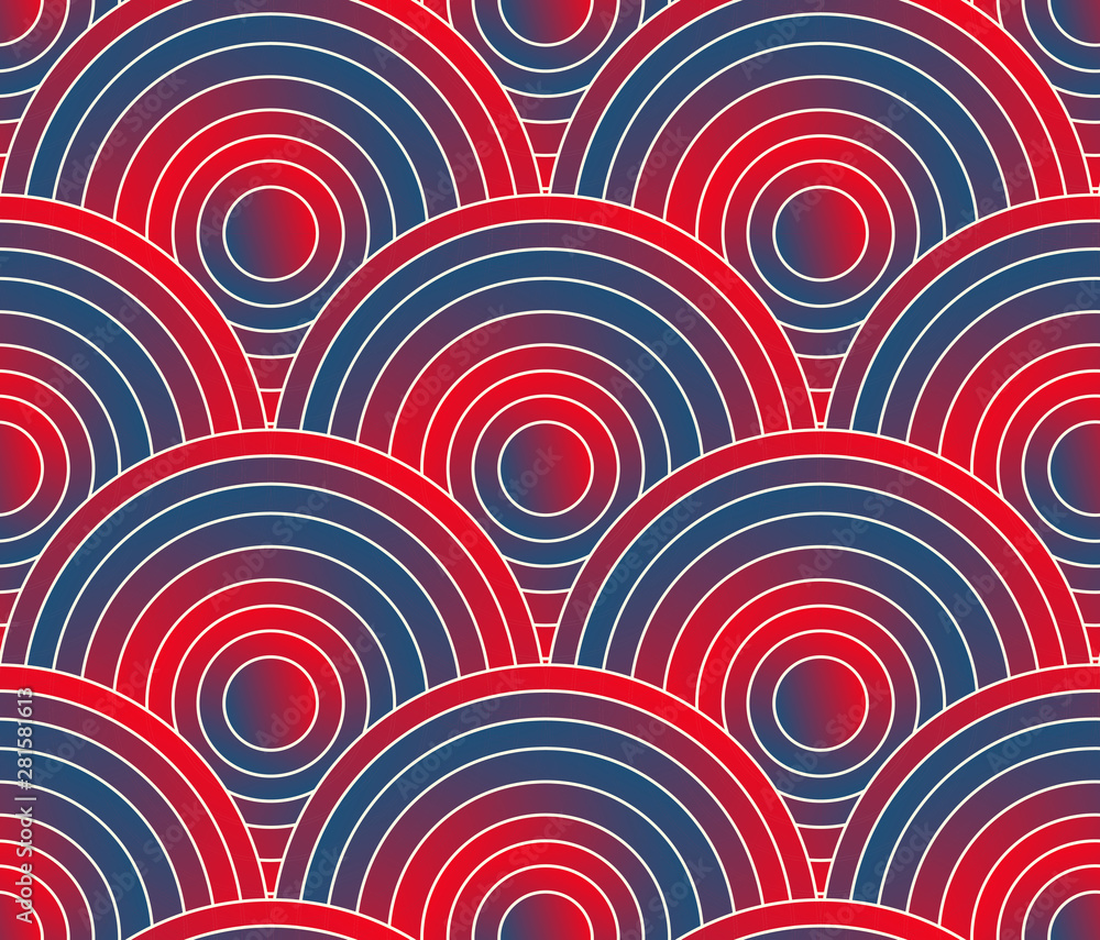 circular waves gradient seamless blue red circular waves gradient seamless blue red