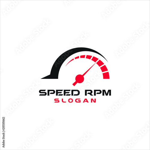 speed RPM logo vector graphic abstract modern