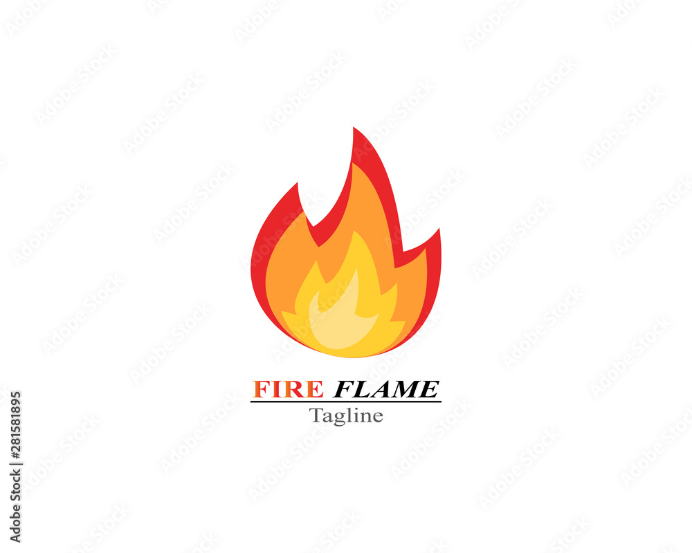 Fire Flame burn logo template Fire Flame burn logo template