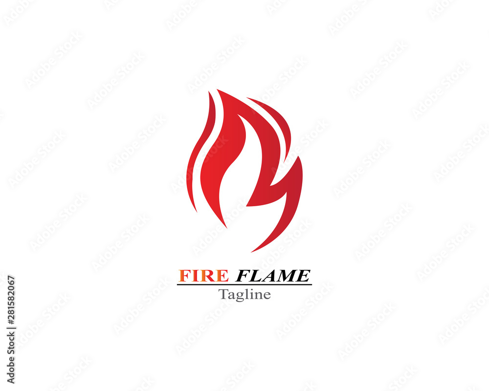 Fire Flame burn logo template Fire Flame burn logo template