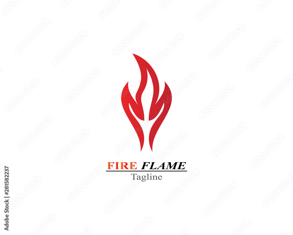 Fire Flame burn logo template Fire Flame burn logo template