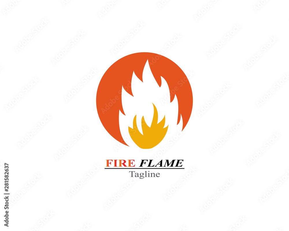 Fire Flame burn logo template Fire Flame burn logo template