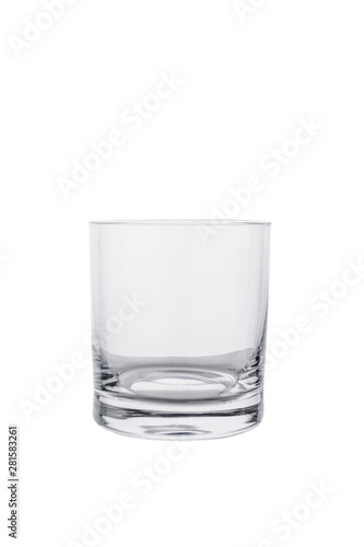 Isolated rocks glass on white background