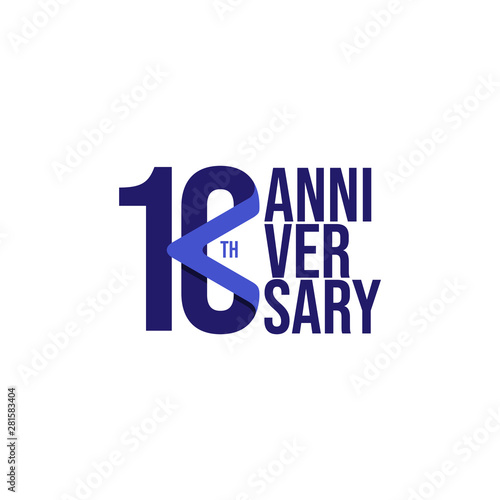 10 Th Anniversary Celebration Vector Template Design Illustration