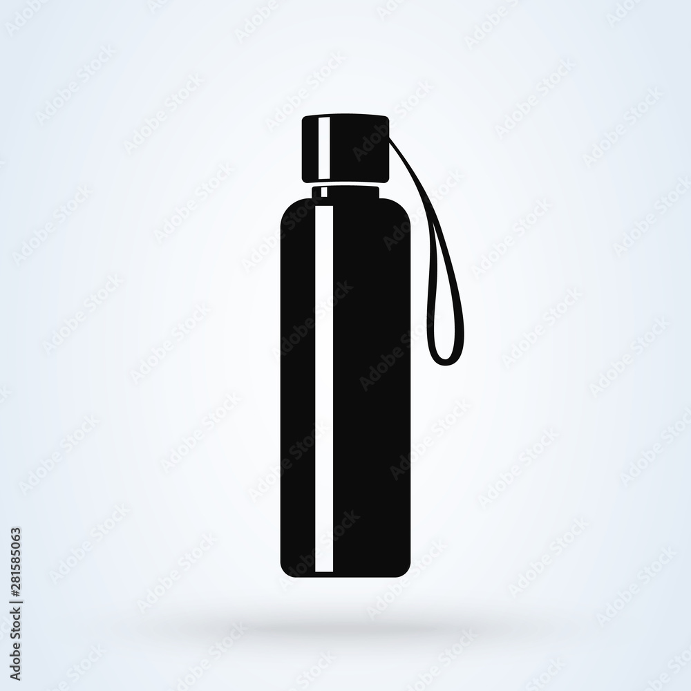 water bottle. Simple modern icon design illustration. water bottle. Simple modern icon design illustration.