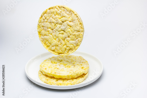 Tortitas de maíz inflado