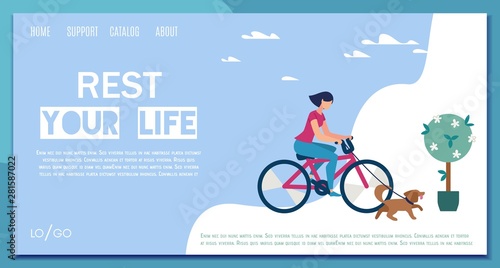 Recreation Planning Service Flat Vector Web Banner