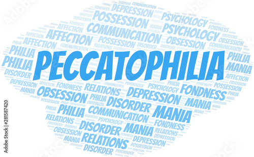 Peccatophilia word cloud. Type of Philia.