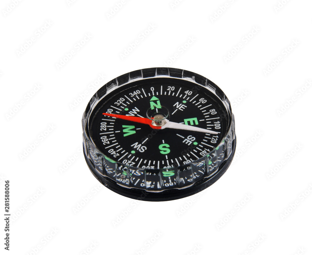 Black compass isolated on white background Black compass isolated on white background