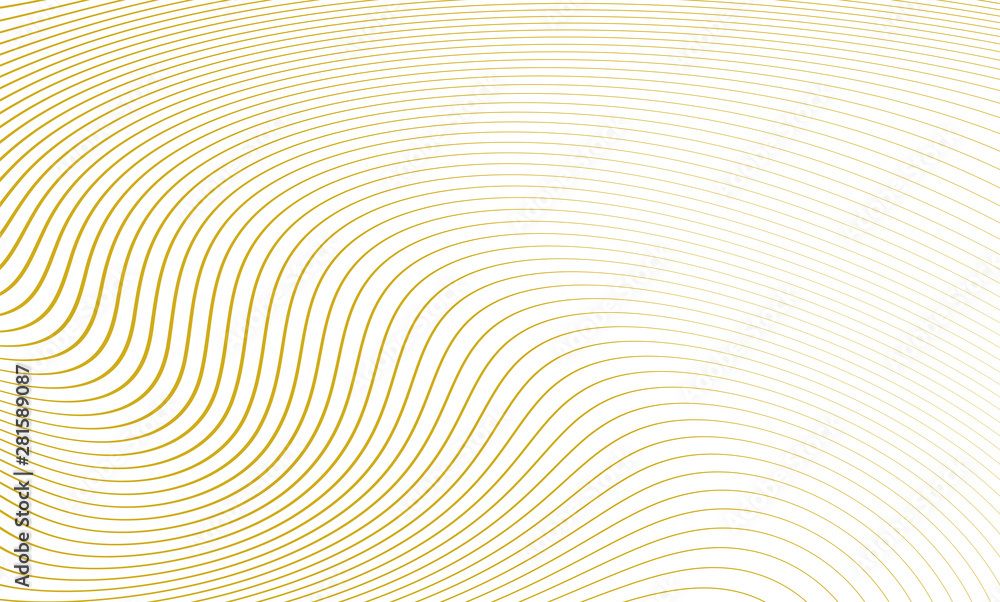 Vector illustration of the pattern of the golden lines abstract background. EPS10.