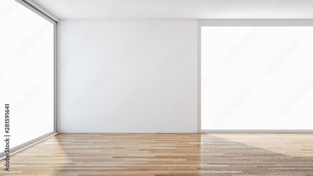 Fototapeta premium large luxury modern bright interiors room illustration 3D rendering