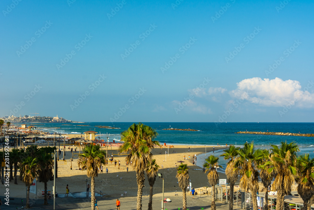 Coastline view of Tel-Aviv
