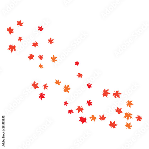 Maple leaf background vector illustration