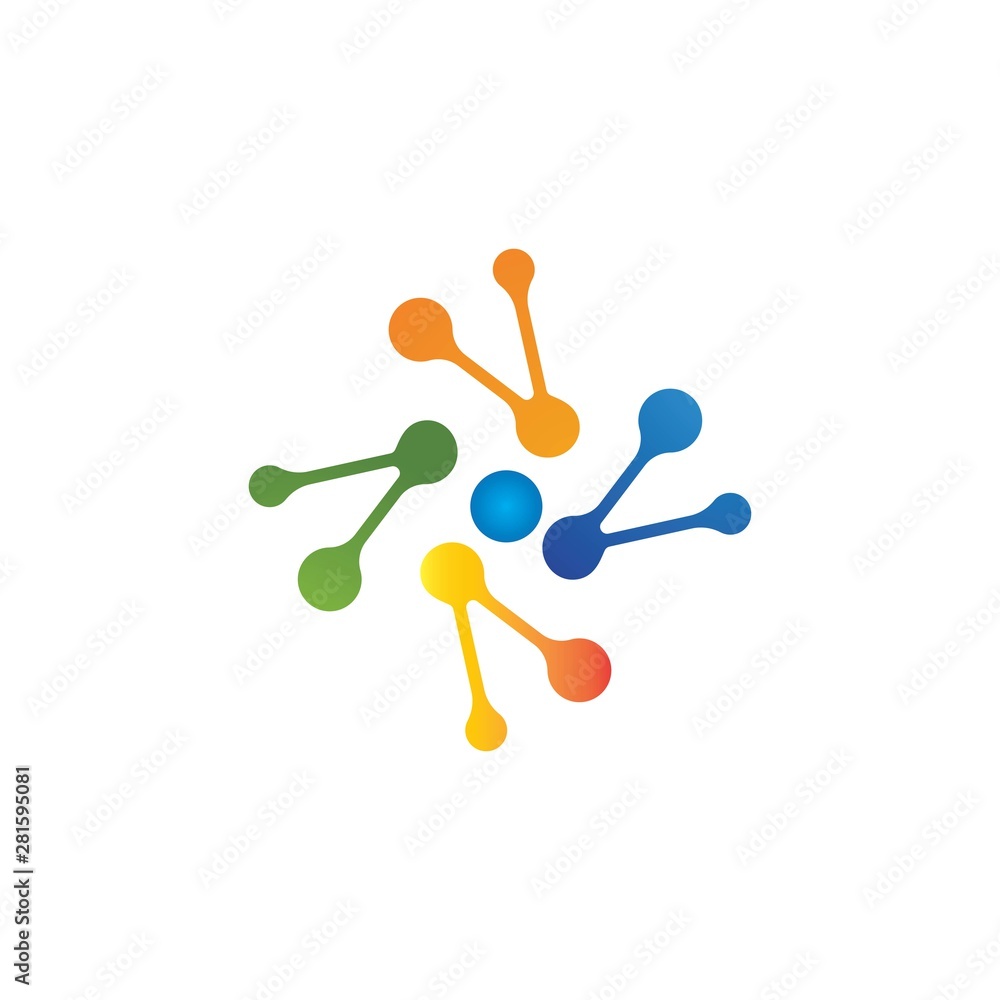 molecule logo vector molecule logo vector
