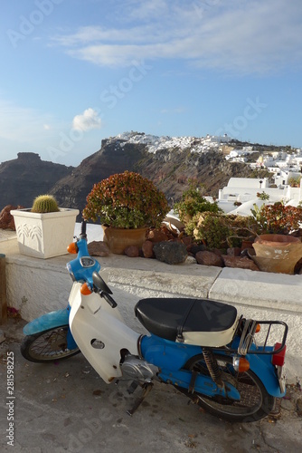 Greece Santorini, Motorbike Parking