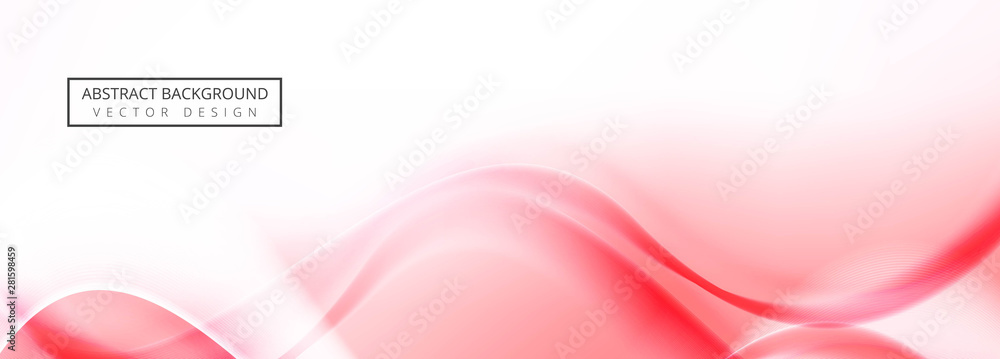 Abstract wave banner template vector Abstract wave banner template vector