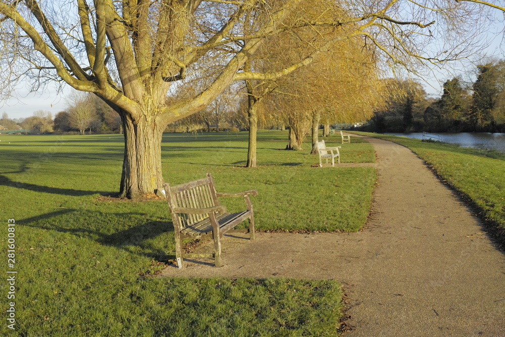 Alongside the River Avon Warwick Warwickshire England UK