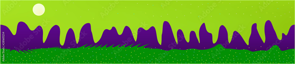 Lime sky, and mountains landscape. Lime sky, and mountains landscape.