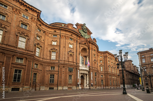 Palazzo Carignano, Turin, Piedmont, Italy.