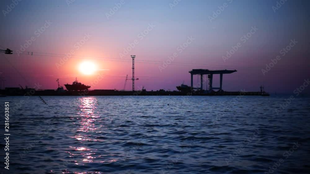 seascape sunset the sun sets the sea wave the sea foam. seascape sunset the sun sets the sea wave the sea foam.