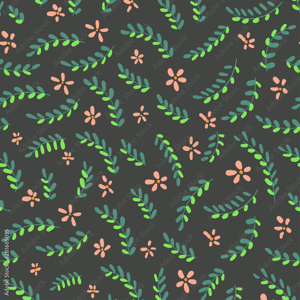 Floral seamless pattern. Floral seamless pattern.