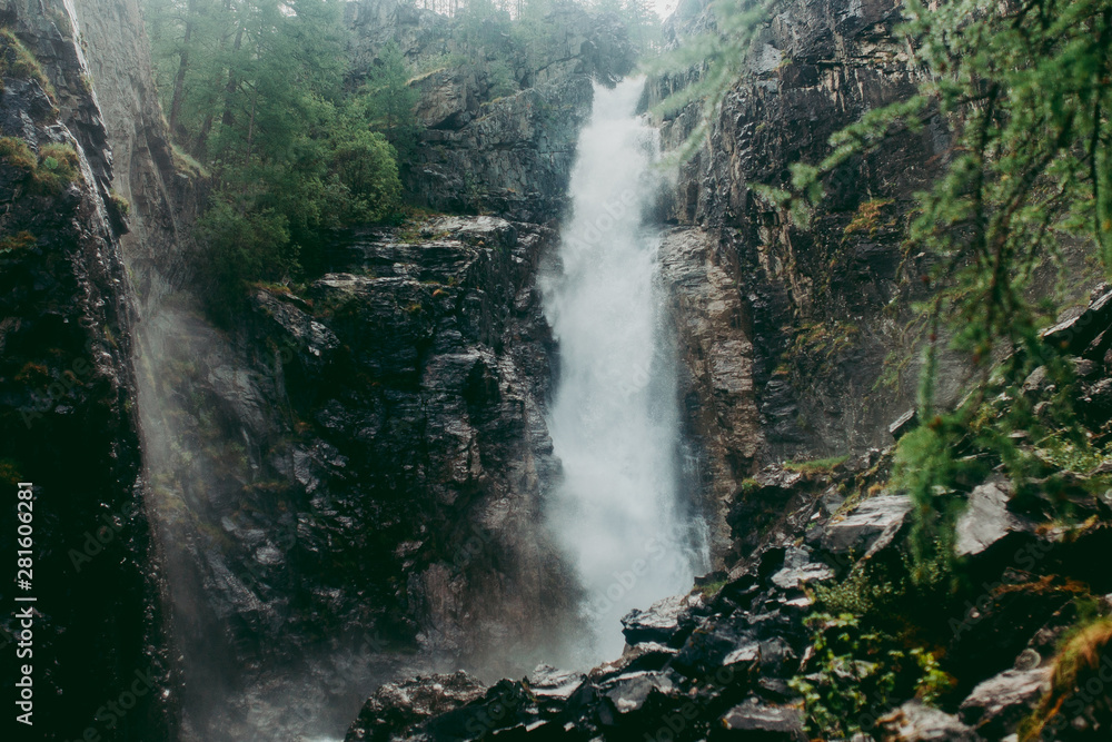 falls in Mountains Altai