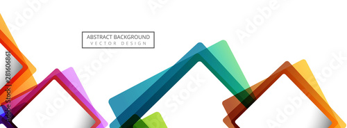 Abstract colorful circle banner background