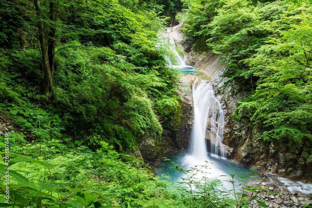 西沢渓谷　七ツ釜五段の滝