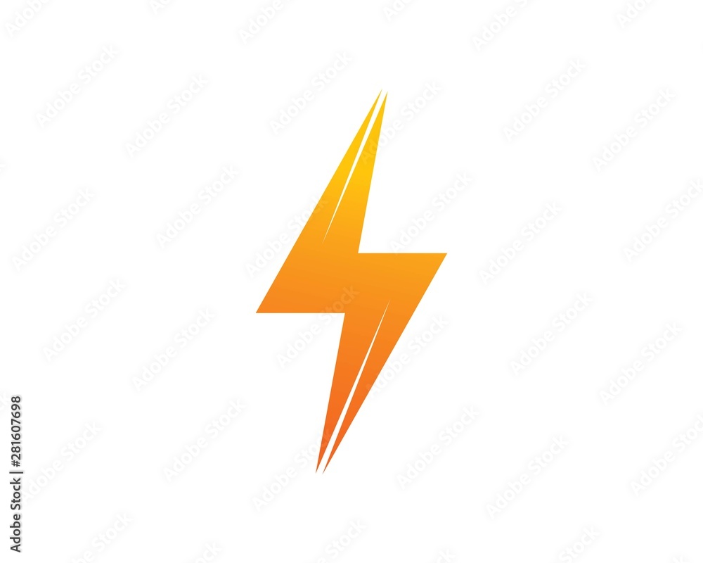 flash power thunder illustration vector flash power thunder illustration vector